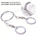 Portable Manual Steel Wire Saw | Camping & Survival Tool Survival Wire Saw QXL 1pc