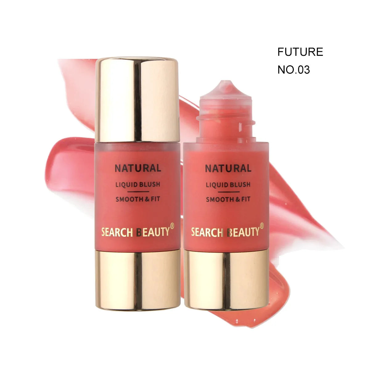 Dewy Natural Liquid Blush | Multi-Use Cheeks & Lips Tint Liquid Blush QXL SK02-03