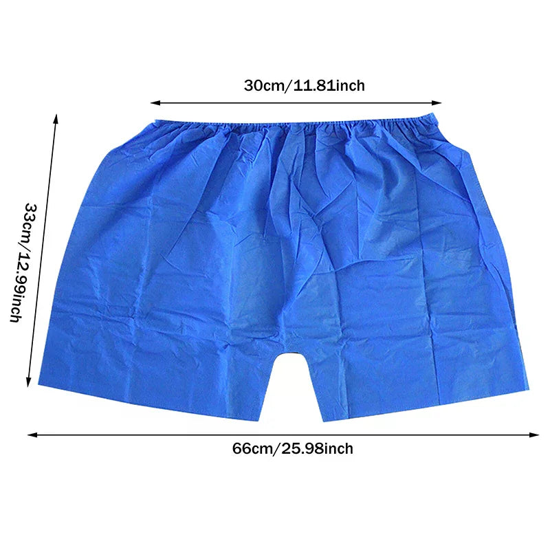 10-Pack Men's Disposable Shorts | Salon, Spa & Travel Disposable Shorts QXL