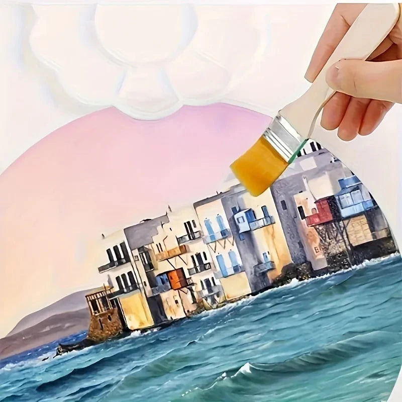 50-Pack Nylon Art Paint Brushes | Watercolor & Wall Set Art Paint Brush Set QXL
