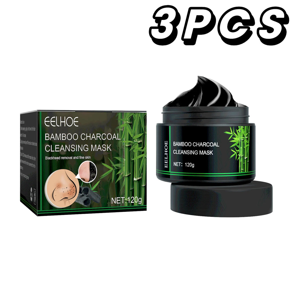 Eelhoe Bamboo Charcoal Peel-Off Mask | Deep Cleanse 120g Peel-Off Face Mask QXL 3PCS