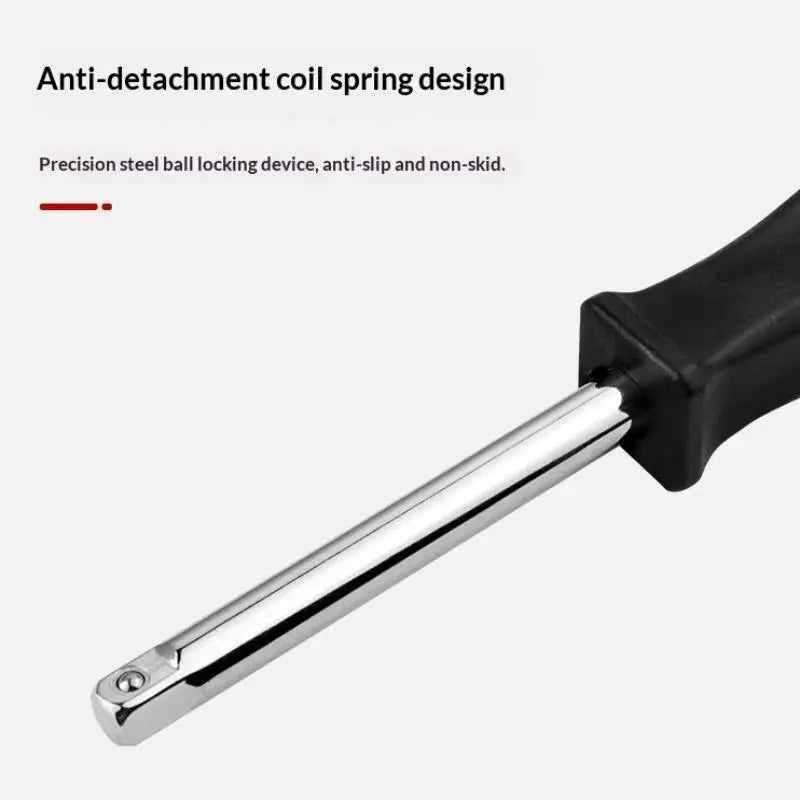 150mm 1/4" Female Square Drive Socket Wrench Handle Socket Wrench Handle QXL