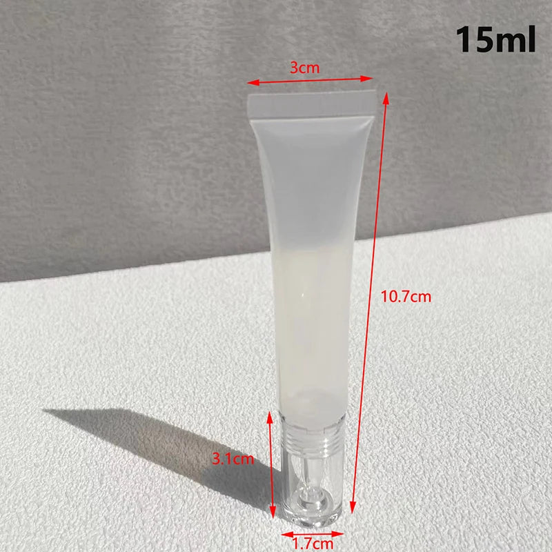 10-Pack 15ml Refillable Cosmetic Soft Tubes with Dropper Tip Refillable Cosmetic Tubes QXL 15ml