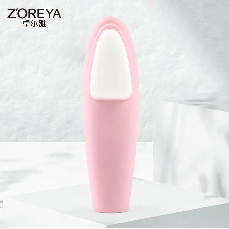 Double-Sided Silicone Facial Cleansing Brush – Soft & Portable Facial Cleansing Brush QXL