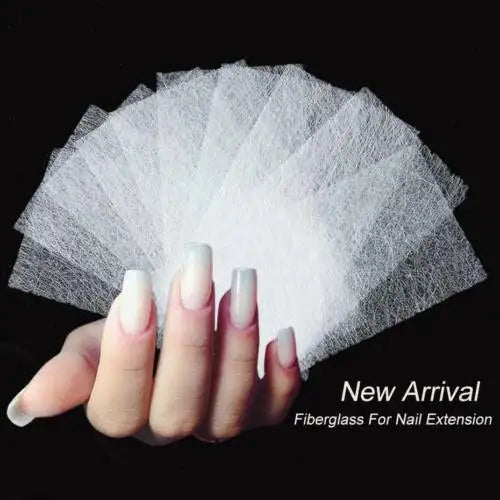 Silk Fiberglass Nail Extension Forms | Non-Woven DIY Set Nail Extension Forms QXL 10pcs