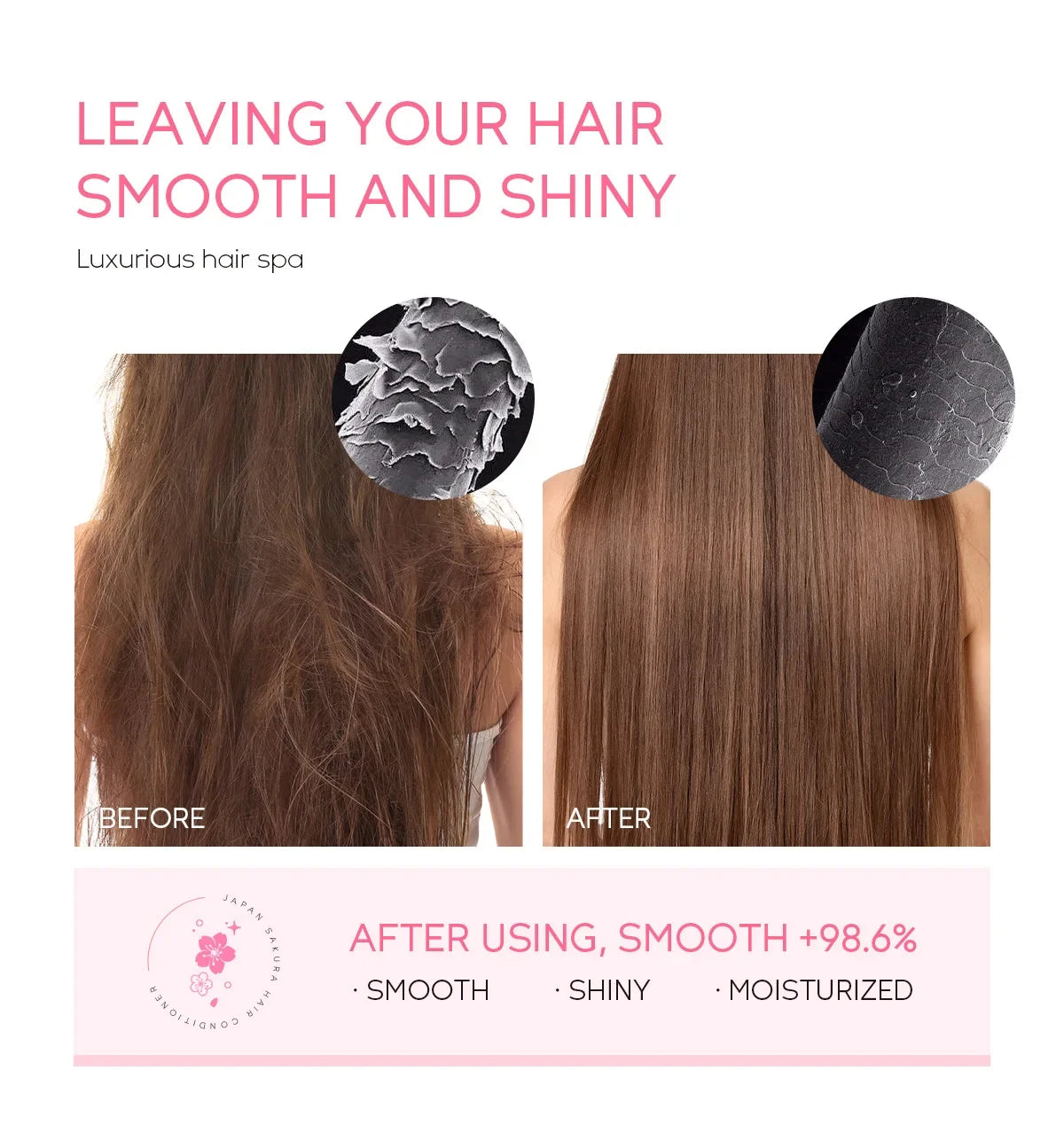LAIKOU Japan Sakura Shampoo & Conditioner | Repair & Nourish Shampoo & Conditioner QXL