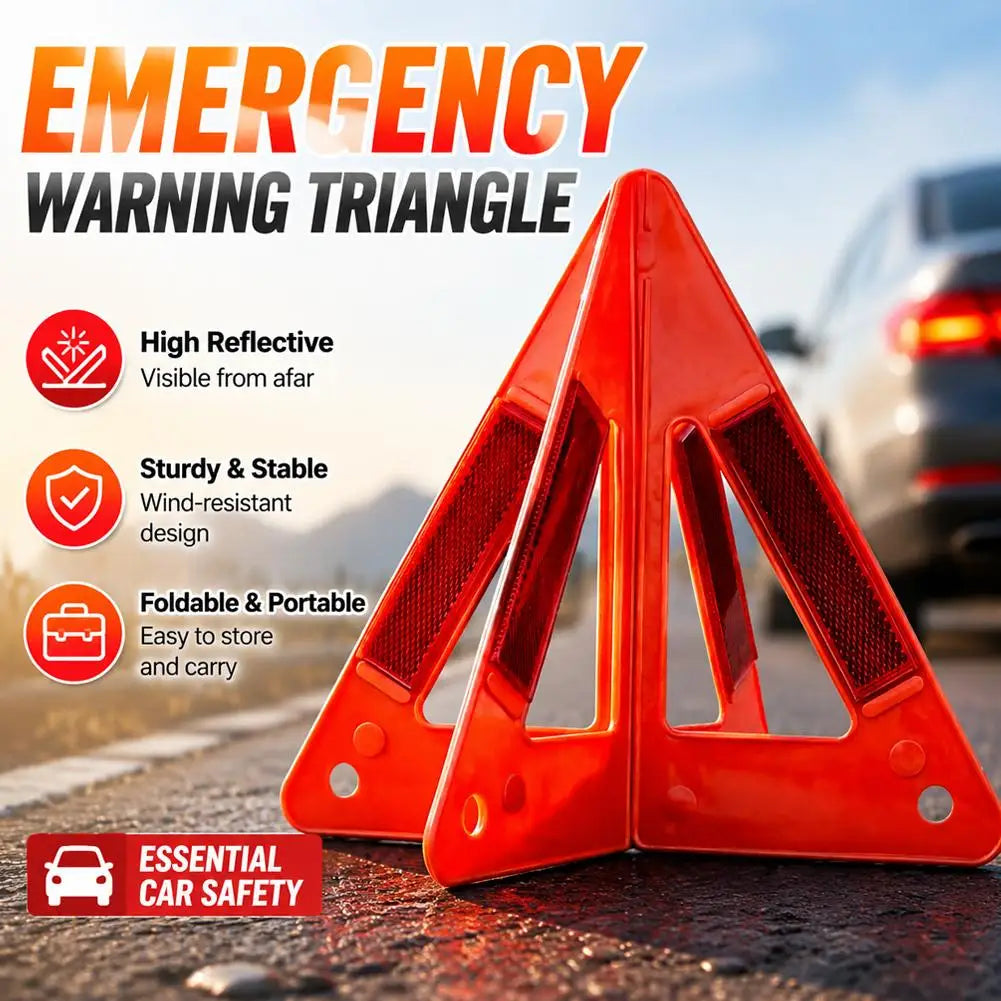 Foldable Reflective Car Emergency Warning Triangle Safety Sign Emergency Warning Triangle QXL