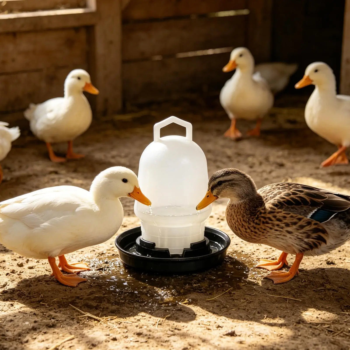 Automatic Chicken Waterer | Poultry Drinker Coop & Farm Poultry Waterer QXL