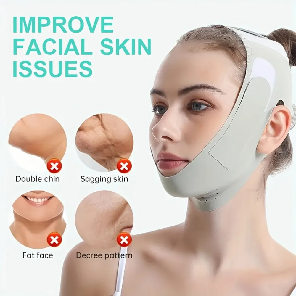 2-Pack V-Line Face Lifting Straps | Jaw & Chin Contouring Face Lifting Strap QXL