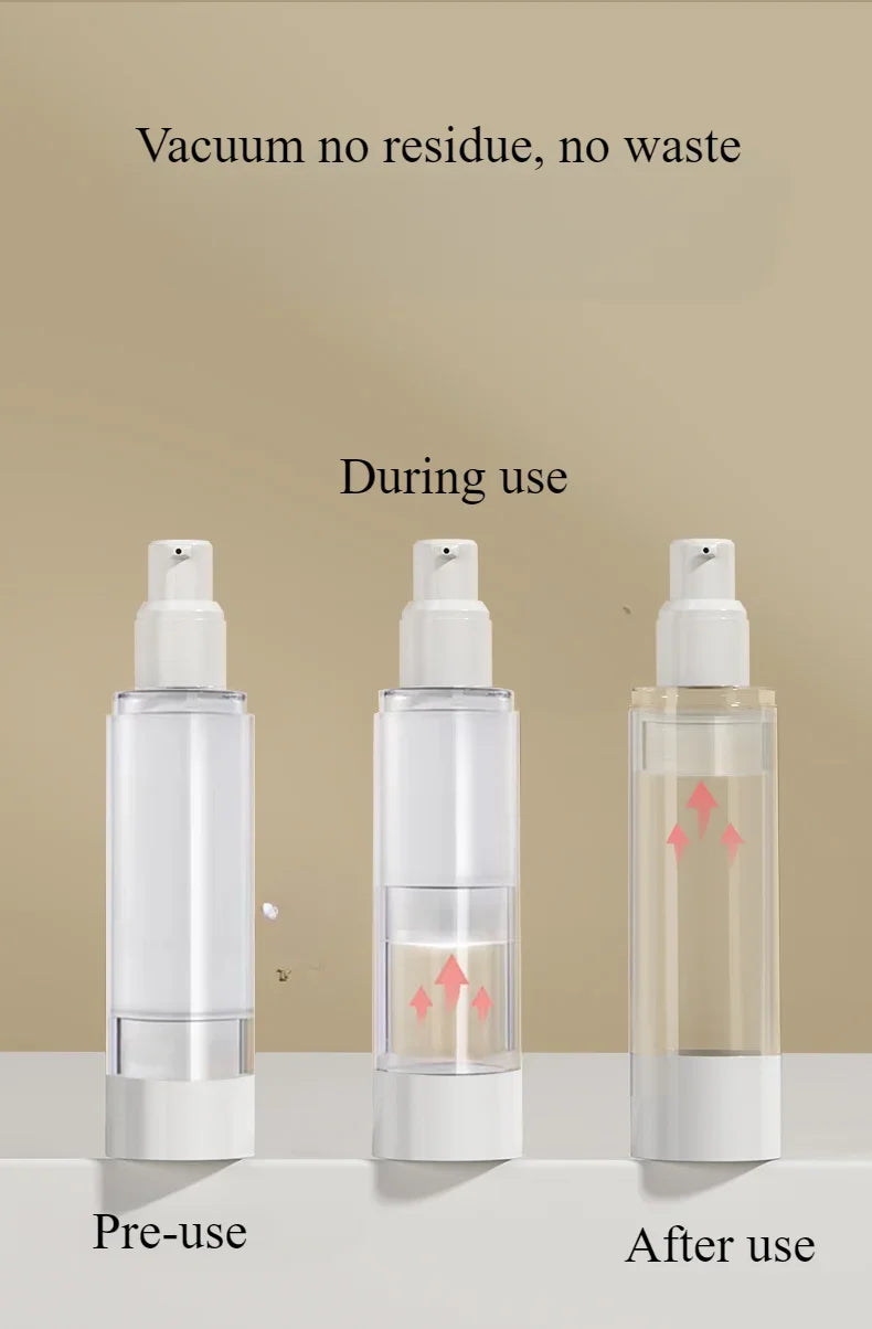 Refillable Airless Pump Travel Bottle Set | Lotion & Spray Kit Travel Bottle Set QXL