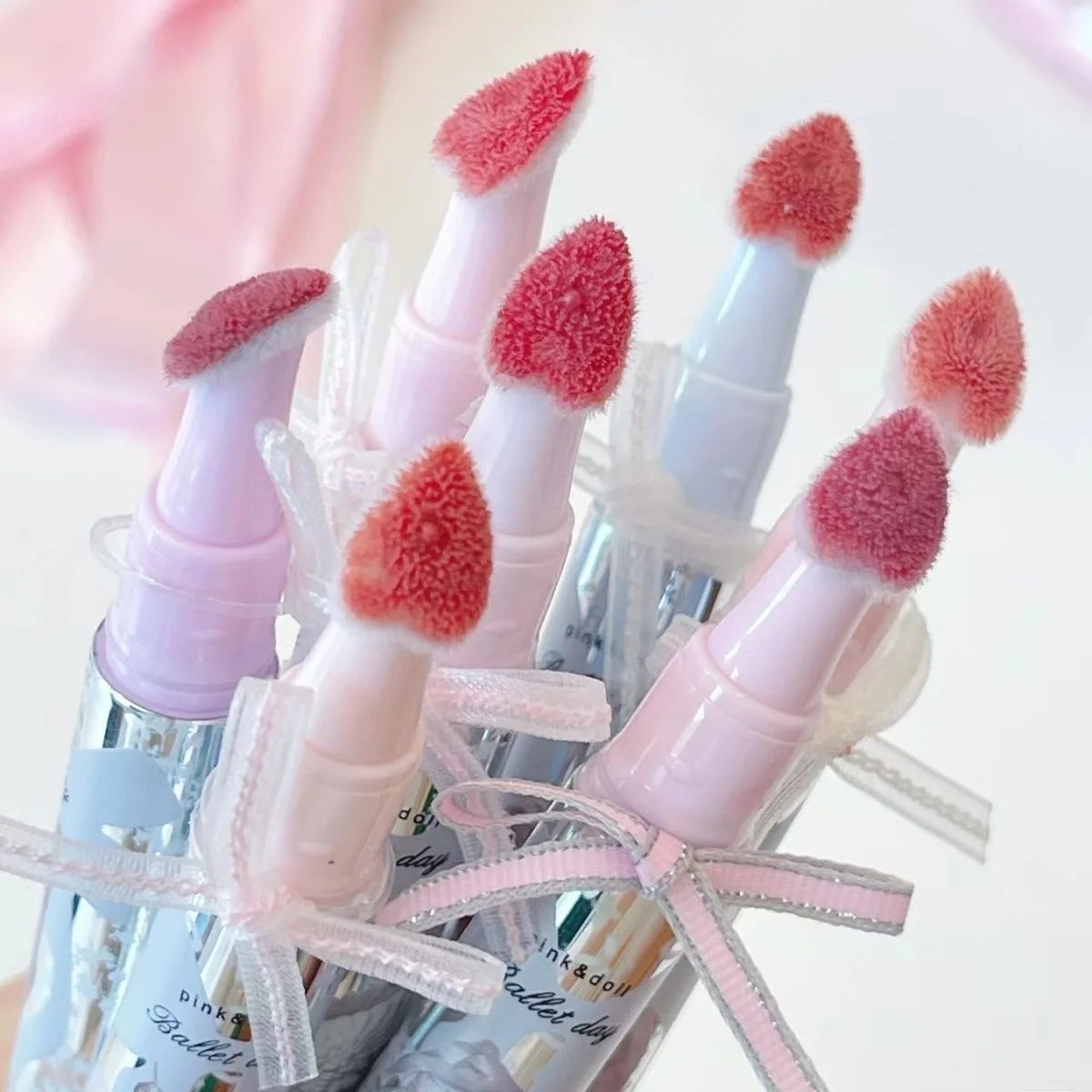FLORTTE Little Bow Film-Forming Lip Gloss | Liquid Lipstick Liquid Lip Gloss QXL