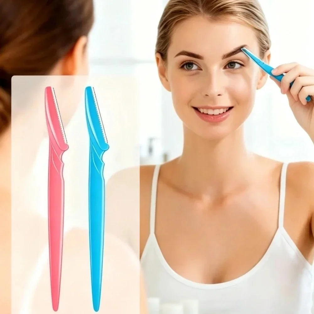 3-Pack Eyebrow Razor Trimmer | Face Hair Shaper for Women Eyebrow Razor Trimmer QXL