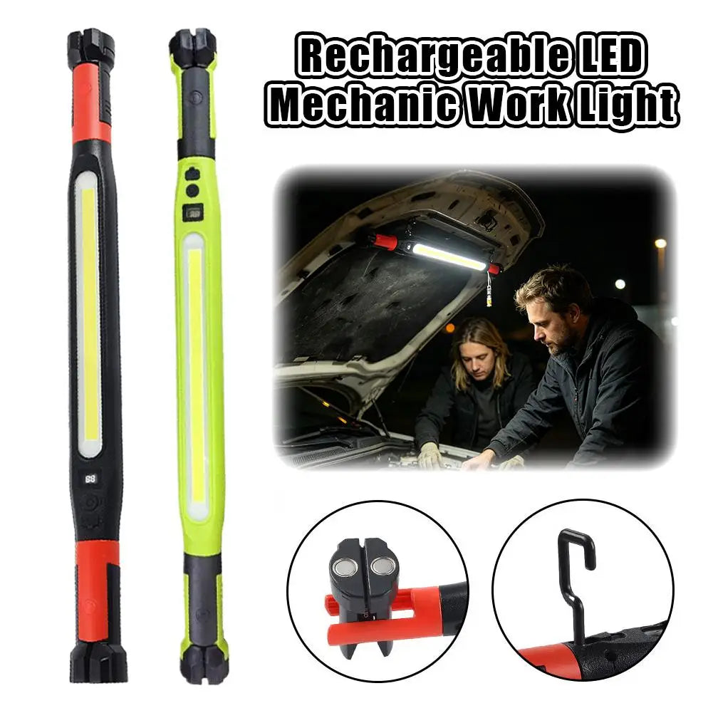 USB Rechargeable Magnetic LED Work Light | 360° Hook Lamp LED Work Light QXL