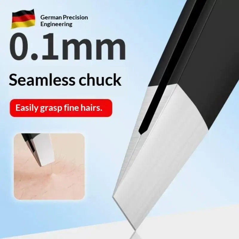 4-Piece Stainless Steel Eyebrow Tweezers Set | Slant & Flat Tip Eyebrow Tweezers Set QXL