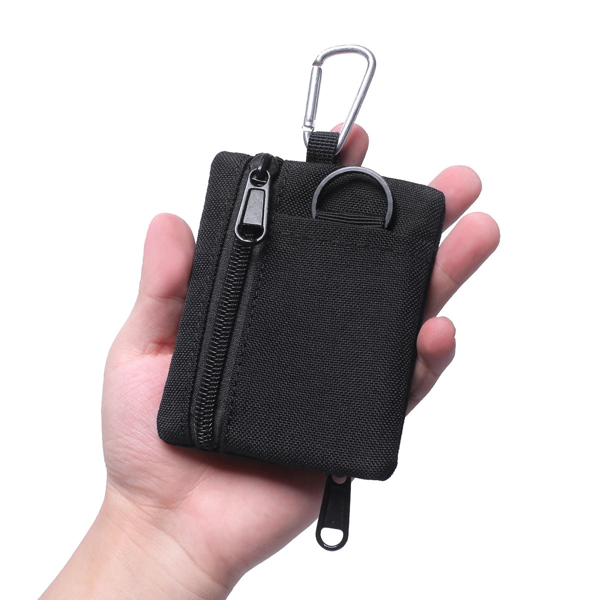 Mini Nylon Coin Purse & Key Pouch | Zipper Sports Wallet Mini Coin Purse QXL