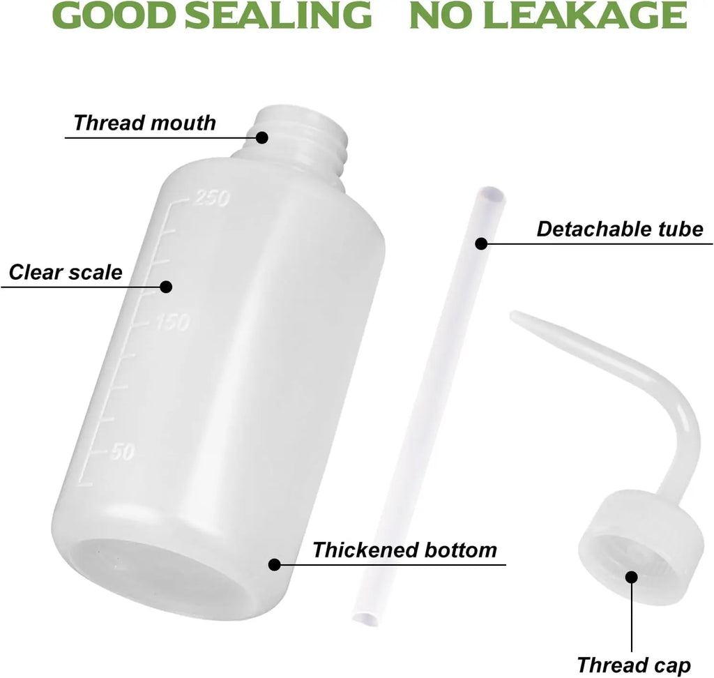 250ml Tattoo Squeeze Wash Bottle | Refillable Plastic Dispenser Tattoo Squeeze Bottle QXL