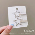 2-Pack Y2K Pentagram Star Hair Clips | Non-Slip Side Clips Hair Clips QXL Model 1