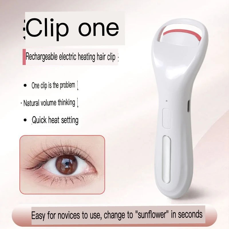 Wireless Heated Electric Eyelash Curler | Portable USB Heated Eyelash Curler QXL