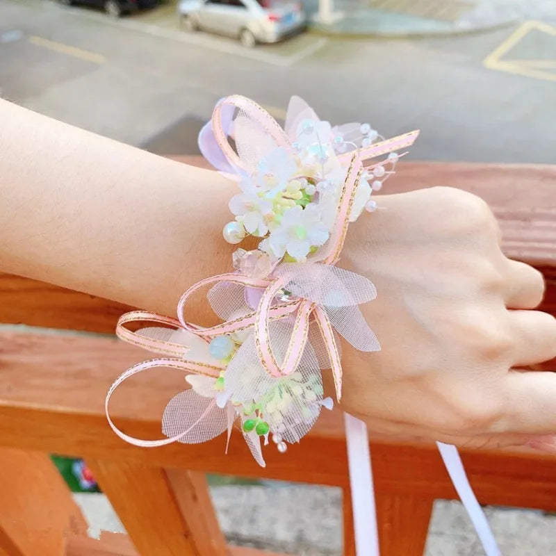 Girls' Floral Crown | Butterfly & Pearl Hair Clip Headwear Floral Hair Crown QXL