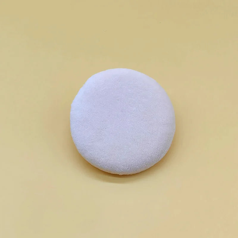 White Round Cosmetic Powder Puff | Base & Setting Makeup Tool Cosmetic Powder Puff QXL