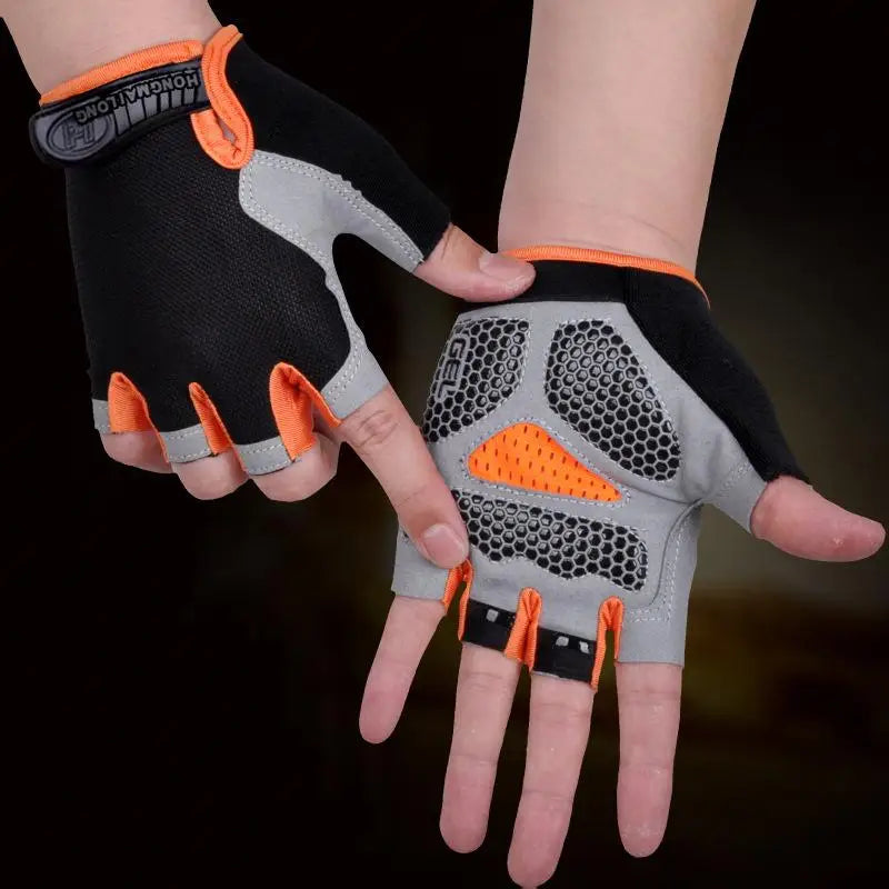 Fingerless Cycling Gloves – Anti-Slip Breathable Bike Gloves Fingerless Cycling Gloves QXL