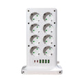 EU Vertical Tower Power Strip | Wireless Charging AC USB Type-C Tower Power Strip QXL 4-layer