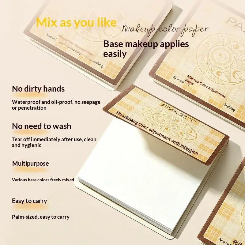 100-Sheet Disposable Makeup & Nail Art Mixing Palette Papers Mixing Palette Papers QXL