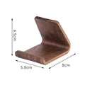 Walnut Wood Phone Stand & Business Card Organizer | Desk Desk Organizer Stand QXL B