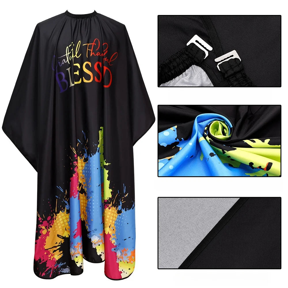 Doodle Camo Barber Cape | Anti-Static Hair Cutting Apron Barber Salon Cape QXL