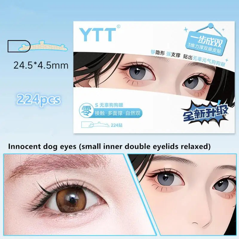 224-Pack Invisible Double Eyelid Tape | Lace Lift Stickers Eyelid Tape Stickers QXL Blue