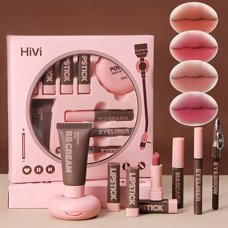 VERONNI 9-Piece Makeup Gift Set | Lipstick, BB Cream & More Makeup Gift Set QXL 01