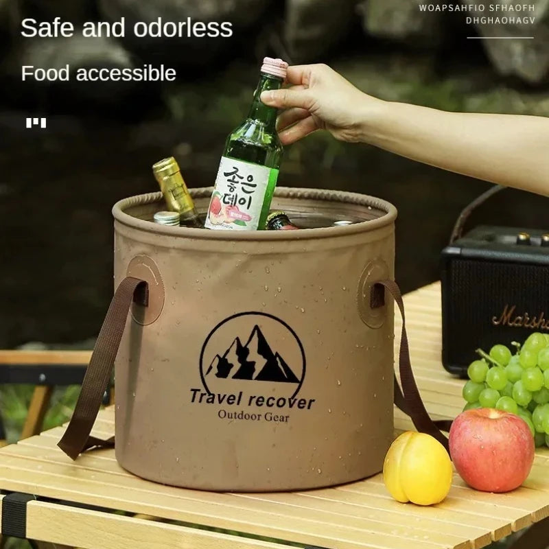 5L/10L Collapsible Outdoor Bucket | Camping Fishing Travel Collapsible Outdoor Bucket QXL