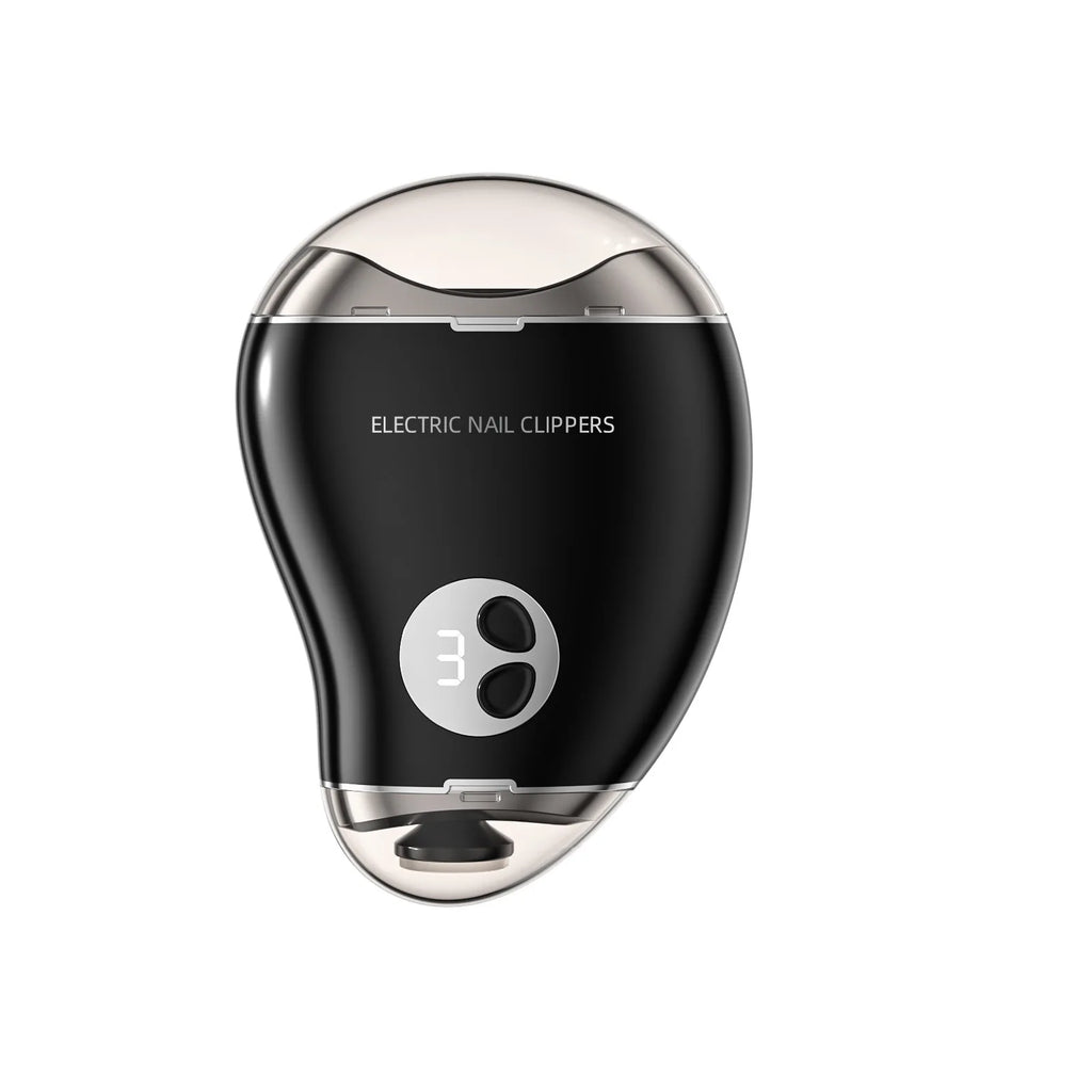 Electric Rechargeable Nail Trimmer & Grinder with Safety Guard Electric Nail Trimmer QXL Black