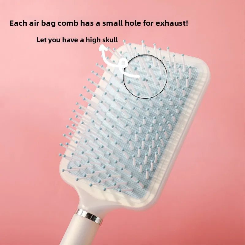 Pearlescent Air Bag Scalp Massager Paddle Comb | Anti-Static Scalp Massager Comb QXL