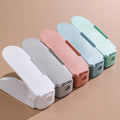 Adjustable Stackable Shoe Rack – Space-Saving Plastic Shelf Shoe Rack QXL Color random 1pc