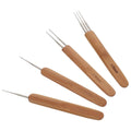 4-Pack Wooden Dreadlock Crochet Hooks | Ergonomic Hair Braiding Set Hair Braiding Tool QXL Default Title