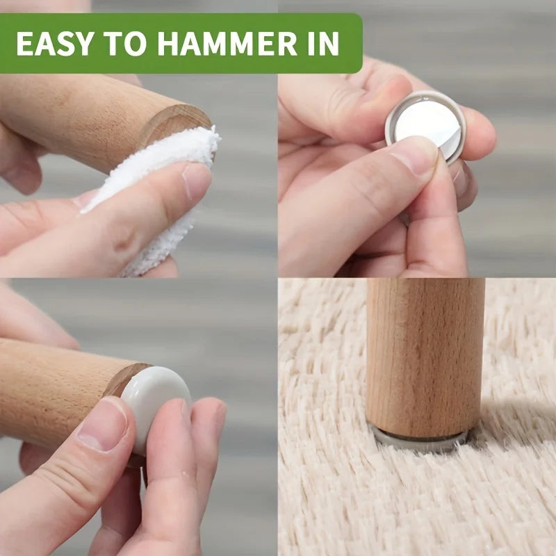 10-Pack Self-Adhesive Furniture Slider Pads for Carpet Furniture Slider Pads QXL