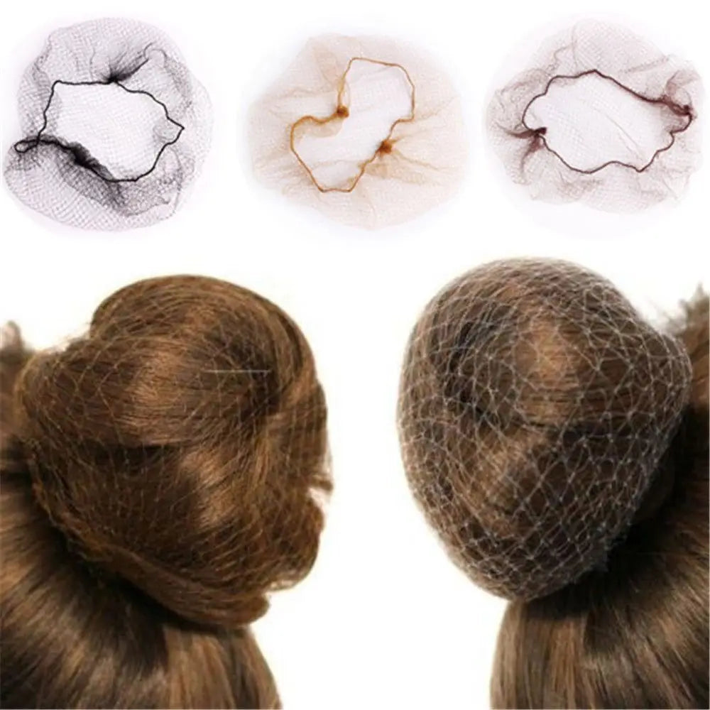 10/30-Pack Invisible Elastic Hair Nets | Fine Mesh Bun Cover Hair Net QXL
