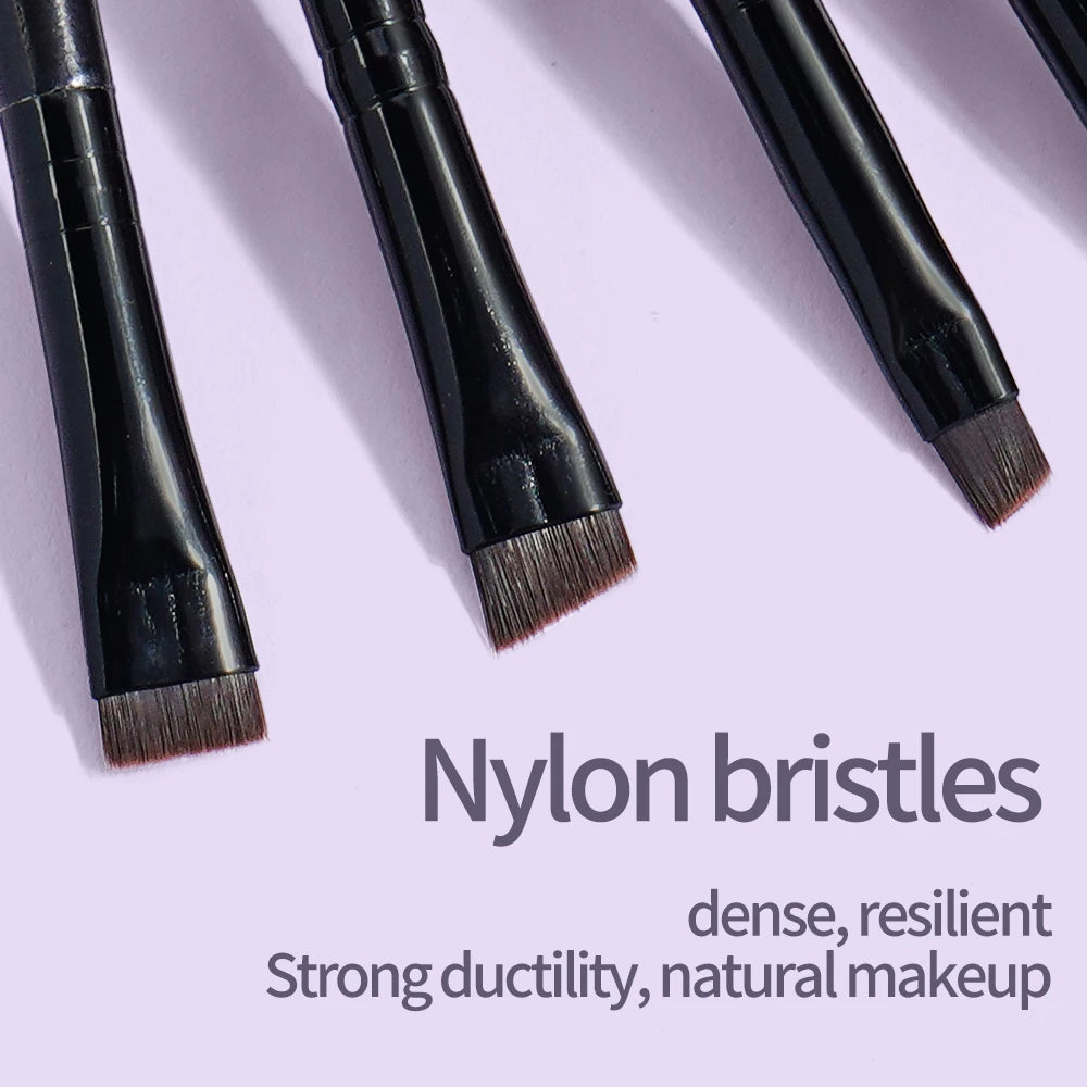 MAANGE 4-Piece Angled Eyebrow & Eyeliner Brush Set Eye Makeup Brush Set QXL