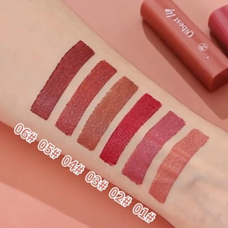 QIBEST Matte Lipstick Pencil – Waterproof Twist-Up Formula Matte Lipstick Pencil QXL