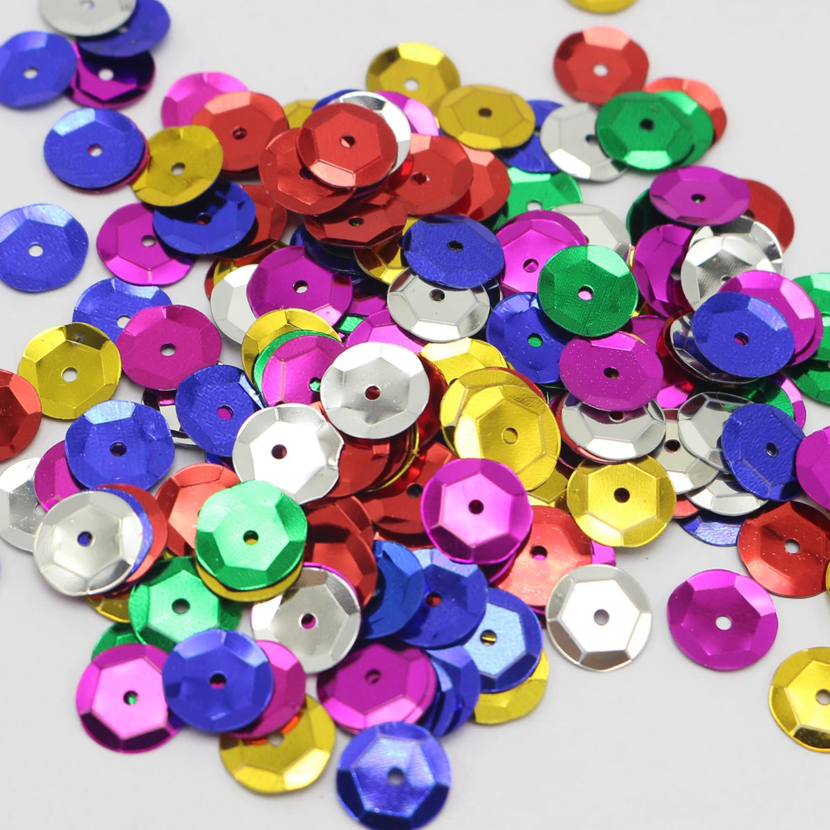 2000pcs 10mm Mixed Cup Round Loose Sequins | Wedding & Crafts Craft Sequins QXL