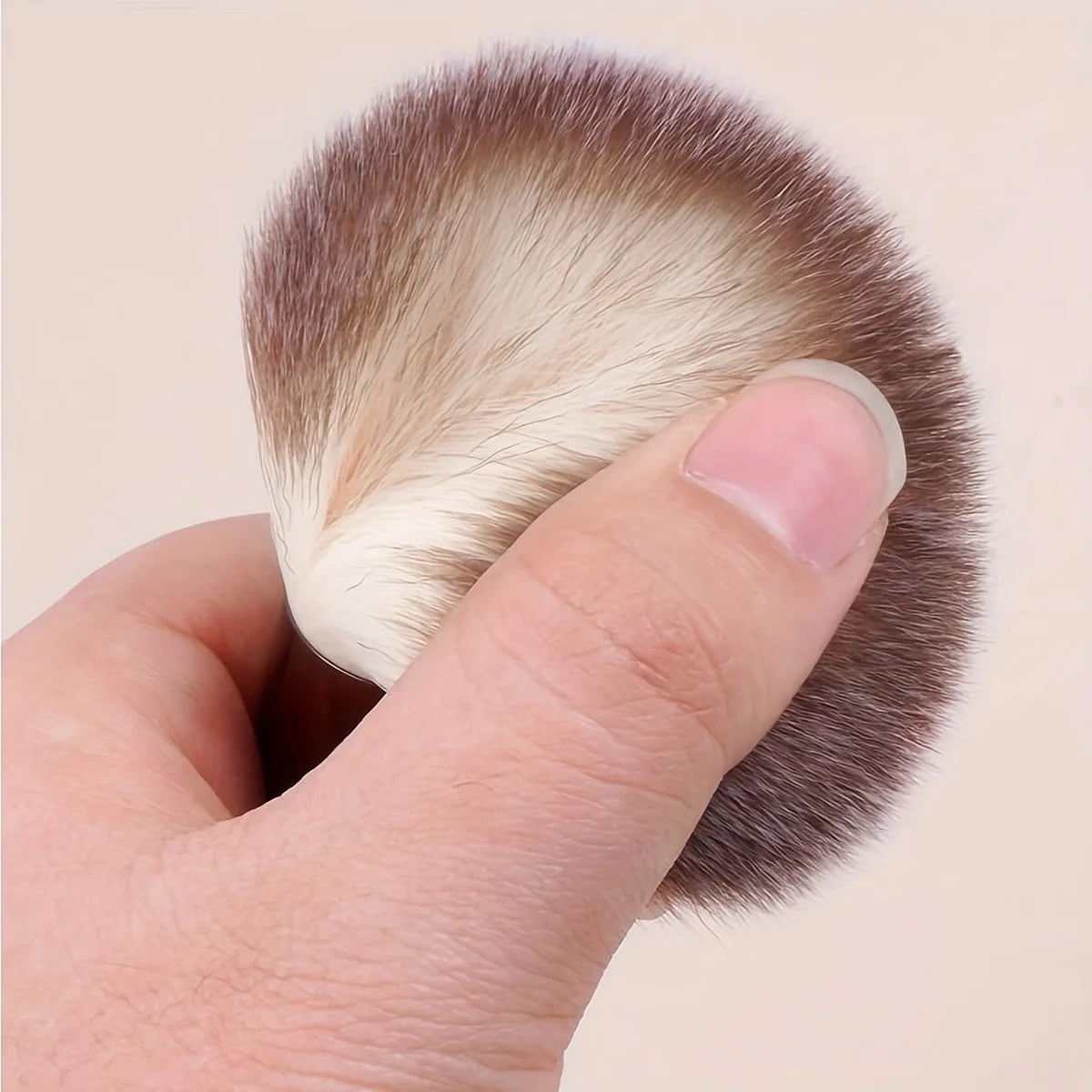 2-Pc Double-Ended Makeup Brush Set | Powder & Blush Makeup Brush Set QXL