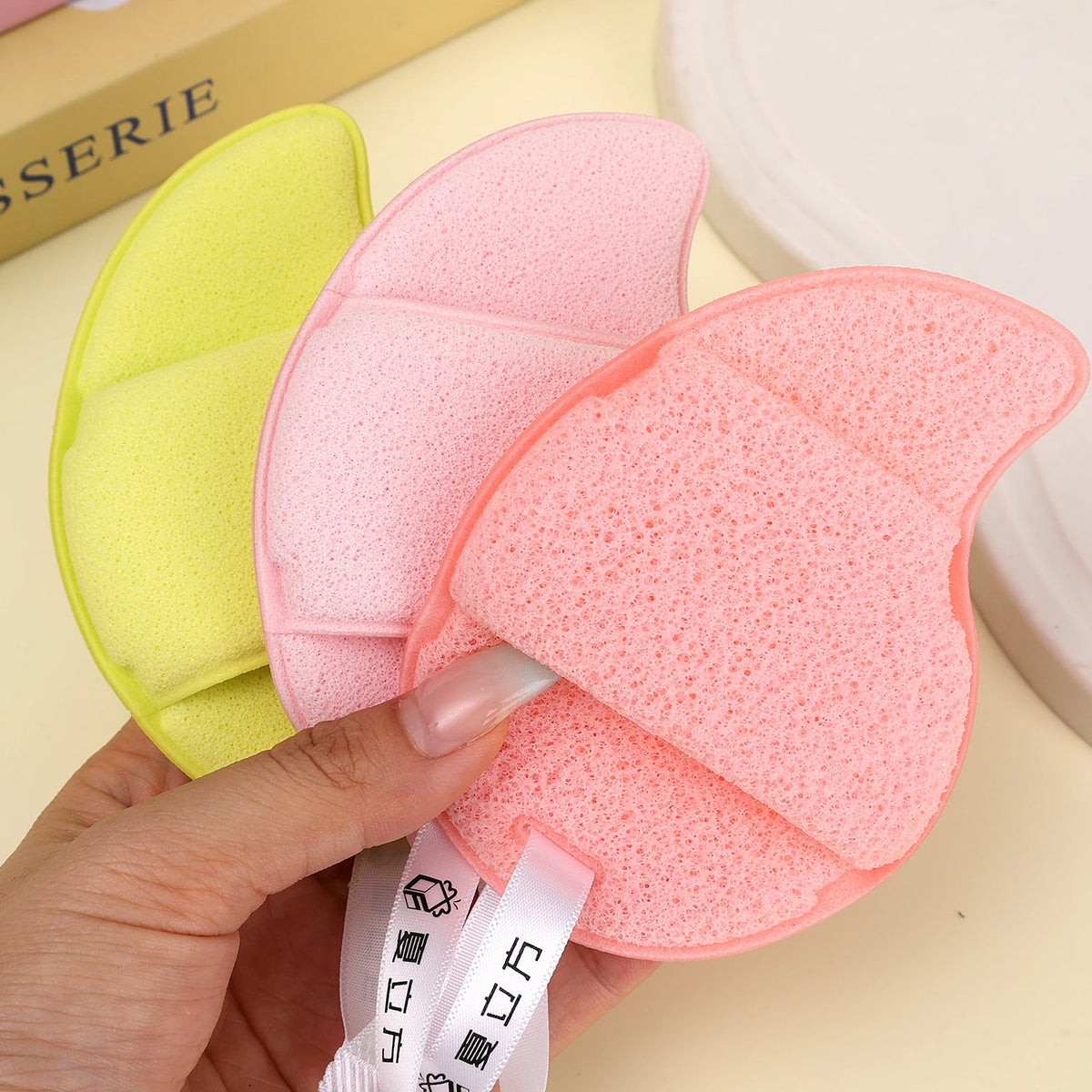 Exfoliating Face Wash Sponge Puff | Cleansing & Makeup Remover Facial Cleansing Sponge QXL