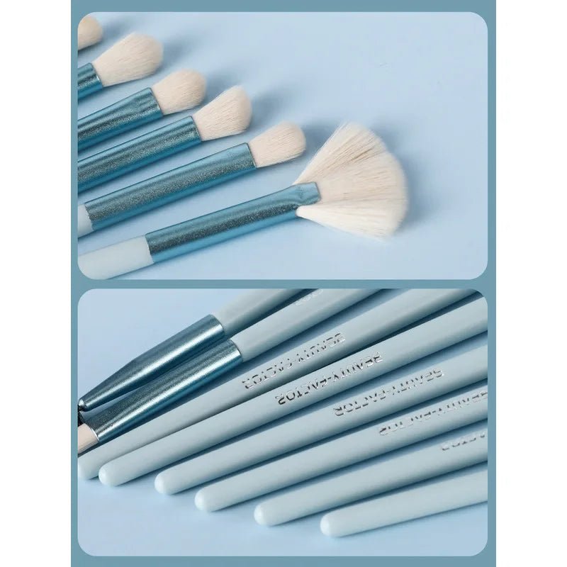 11-Piece Makeup Brush Set | Blush, Powder & Eyeshadow Makeup Brush Set QXL