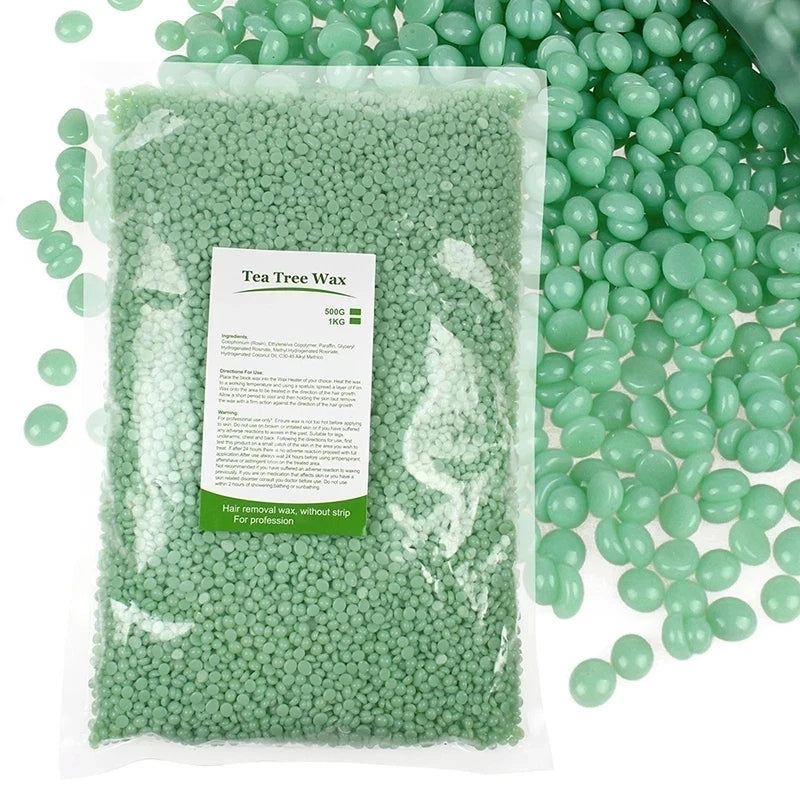 500g Hard Wax Beans – No-Strip Full Body Hair Removal Depilatory Wax Beads QXL