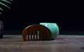 Green Sandalwood Fine Tooth Wooden Comb | Anti-Static Detangler Wooden Hair Comb QXL C 9cm