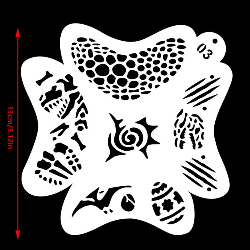 Reusable Face & Body Paint Stencils for Kids' Parties Face Paint Stencils QXL