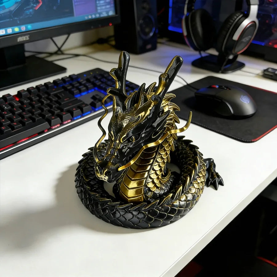 3D Printed Articulated Dragon Figurine 30–90cm | Collectible Dragon Figurine QXL