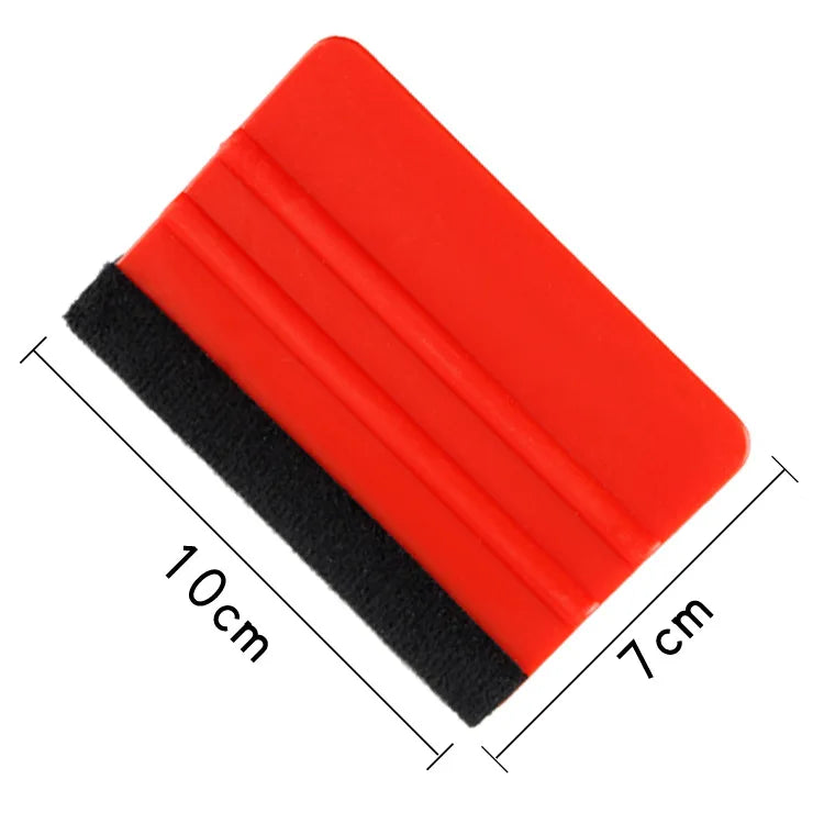 Felt Edge Vinyl Wrap Squeegee – Non-Scratch Car Film Tool Vinyl Wrap Squeegee QXL red-1pcs