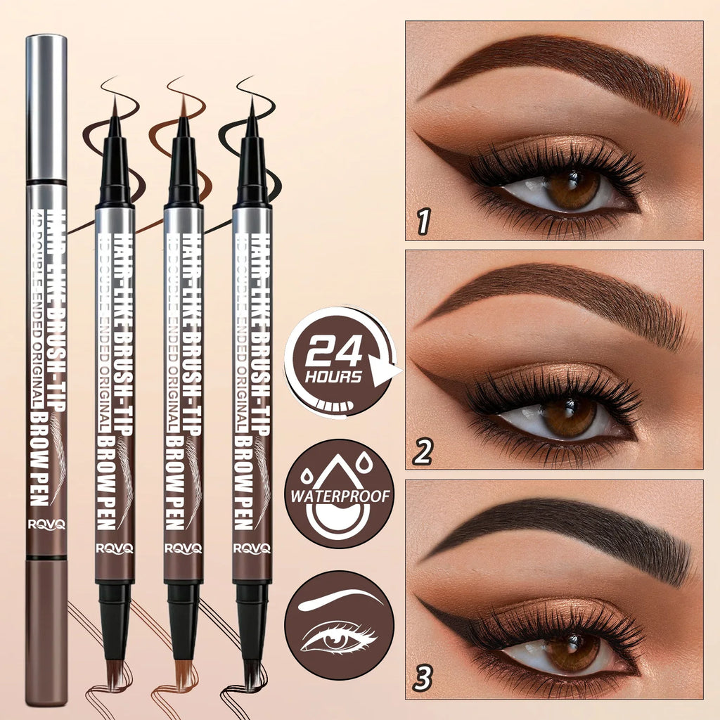 4D Micro-Sculpting Dual-Ended Eyebrow Pencil & Liner Eyebrow Pencil QXL